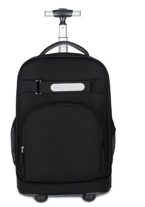 18 Inch Travel Rolling Backpacks Bag Children Wheeled Bag Kids School Backpack Wheels Travel