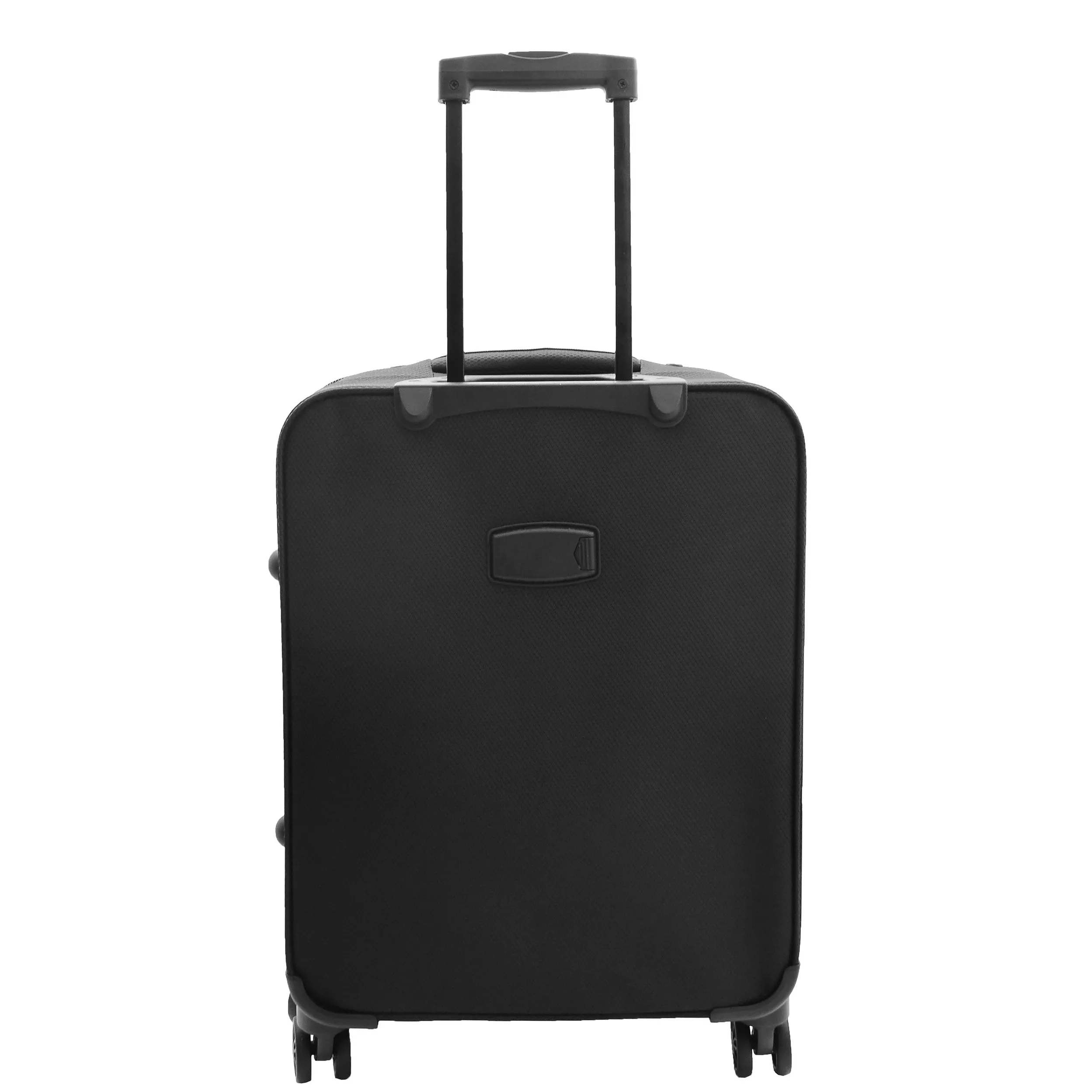 4 Wheel Suitcases Lightweight Soft Luggage Expandable Digit Lock Travel Bags Floaty Black