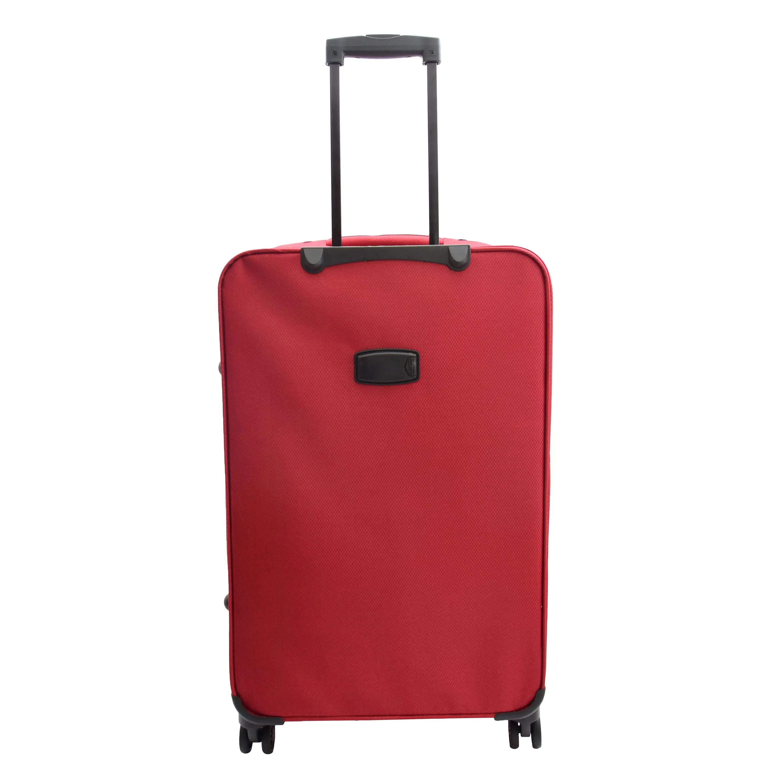 4 Wheel Suitcases Lightweight Soft Luggage Expandable Digit Lock Travel Bags Floaty Red