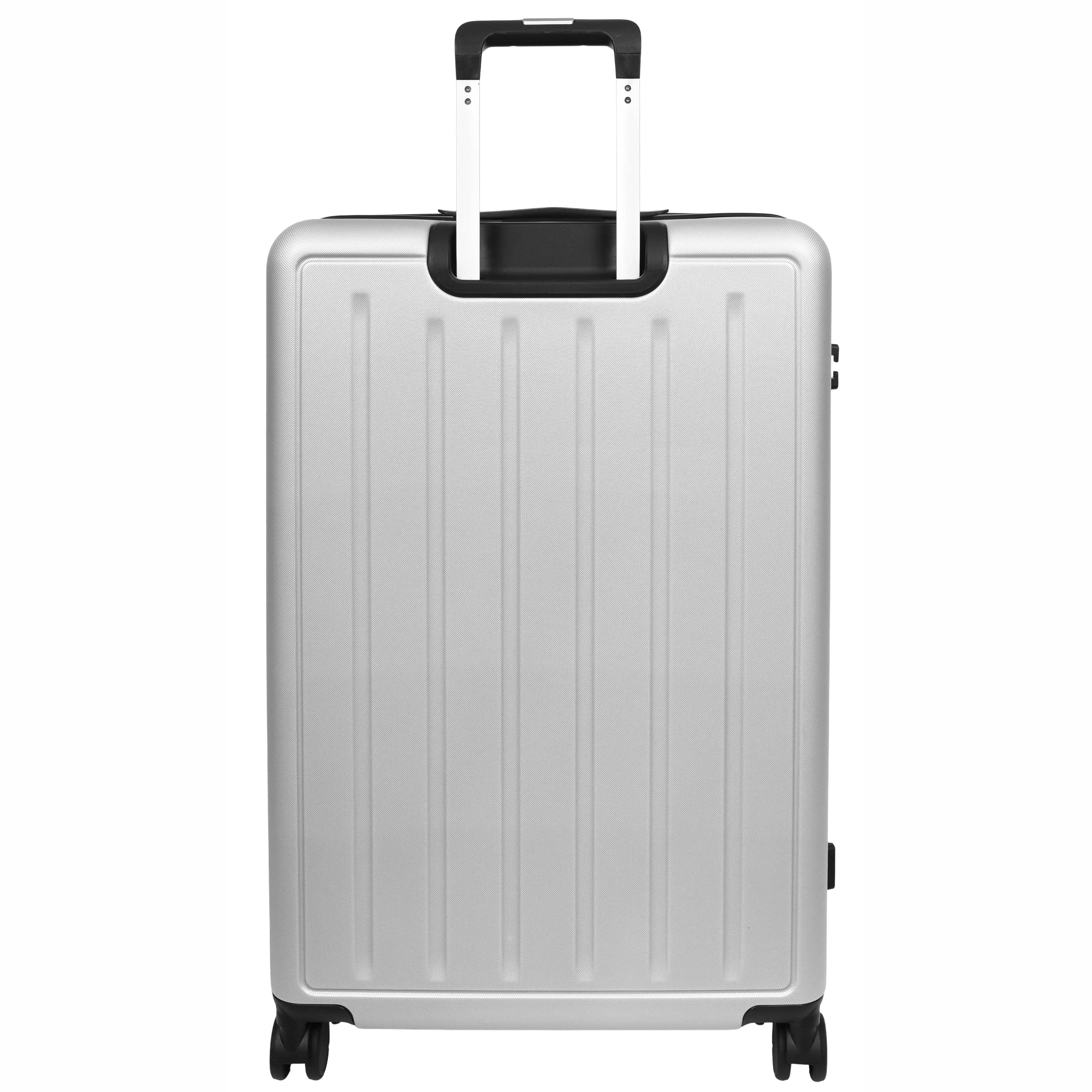 8 Wheel Luggage Expandable ABS Hard side TSA Lock Suitcases Travel Bags Voyager Silver