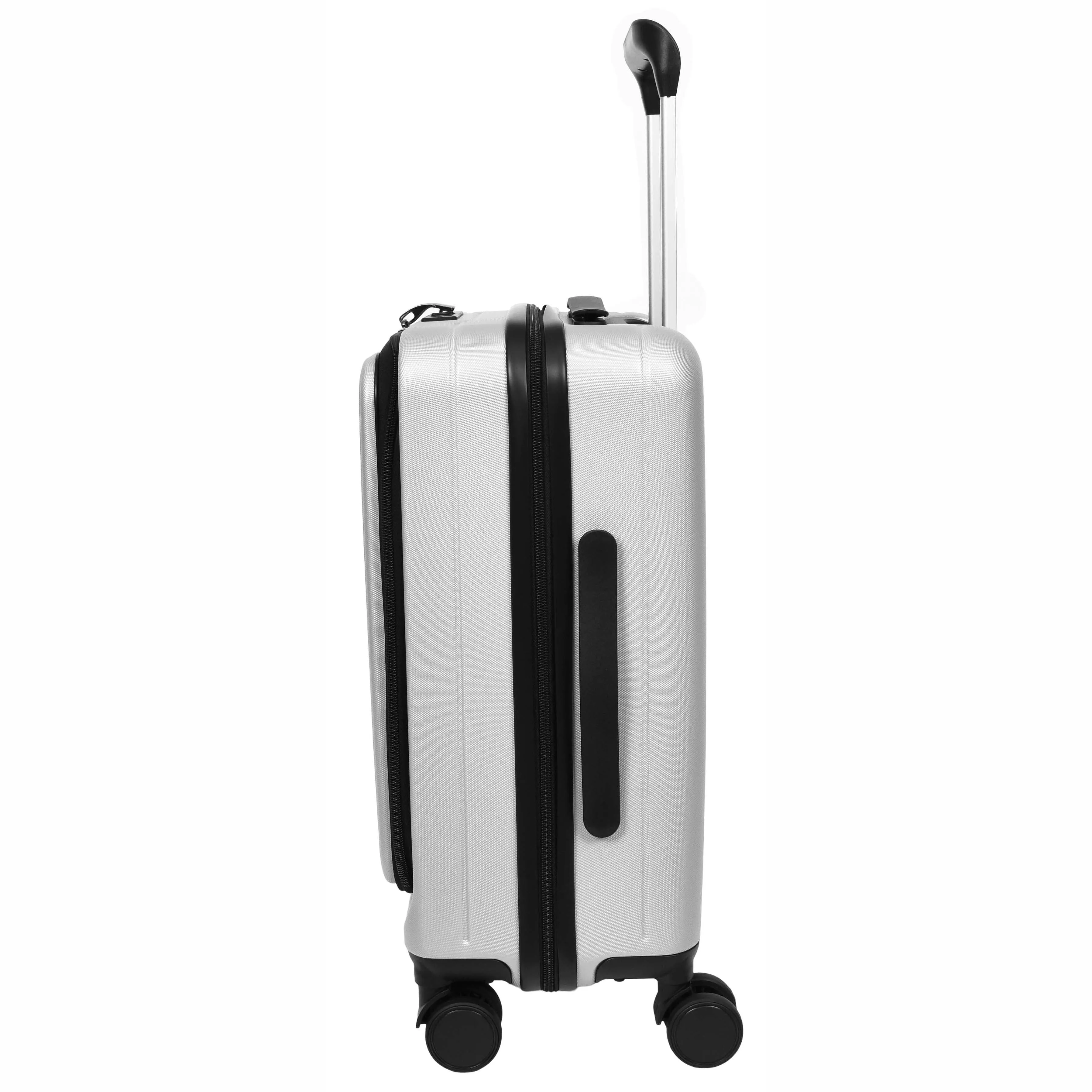 8 Wheel Luggage Expandable ABS Hard side TSA Lock Suitcases Travel Bags Voyager Silver