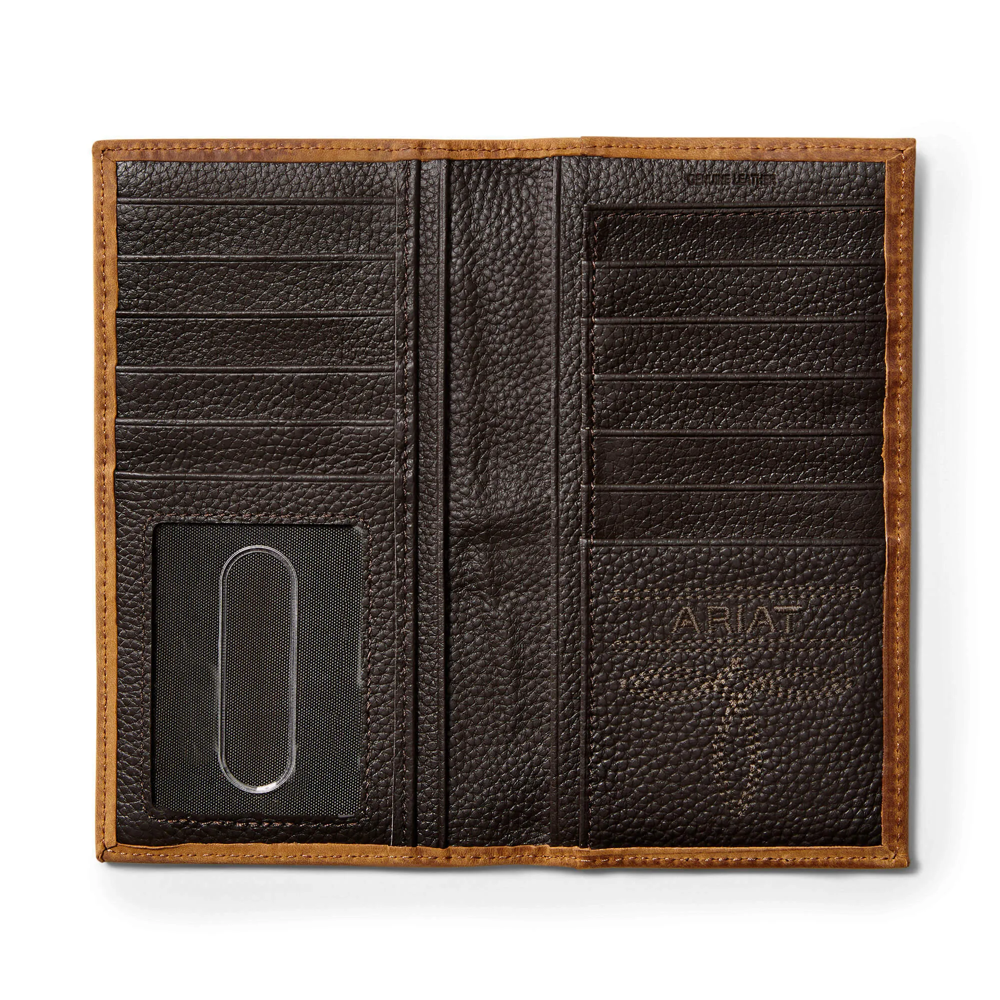 Ariat Men's Debossed Logo Leather Rodeo Wallet