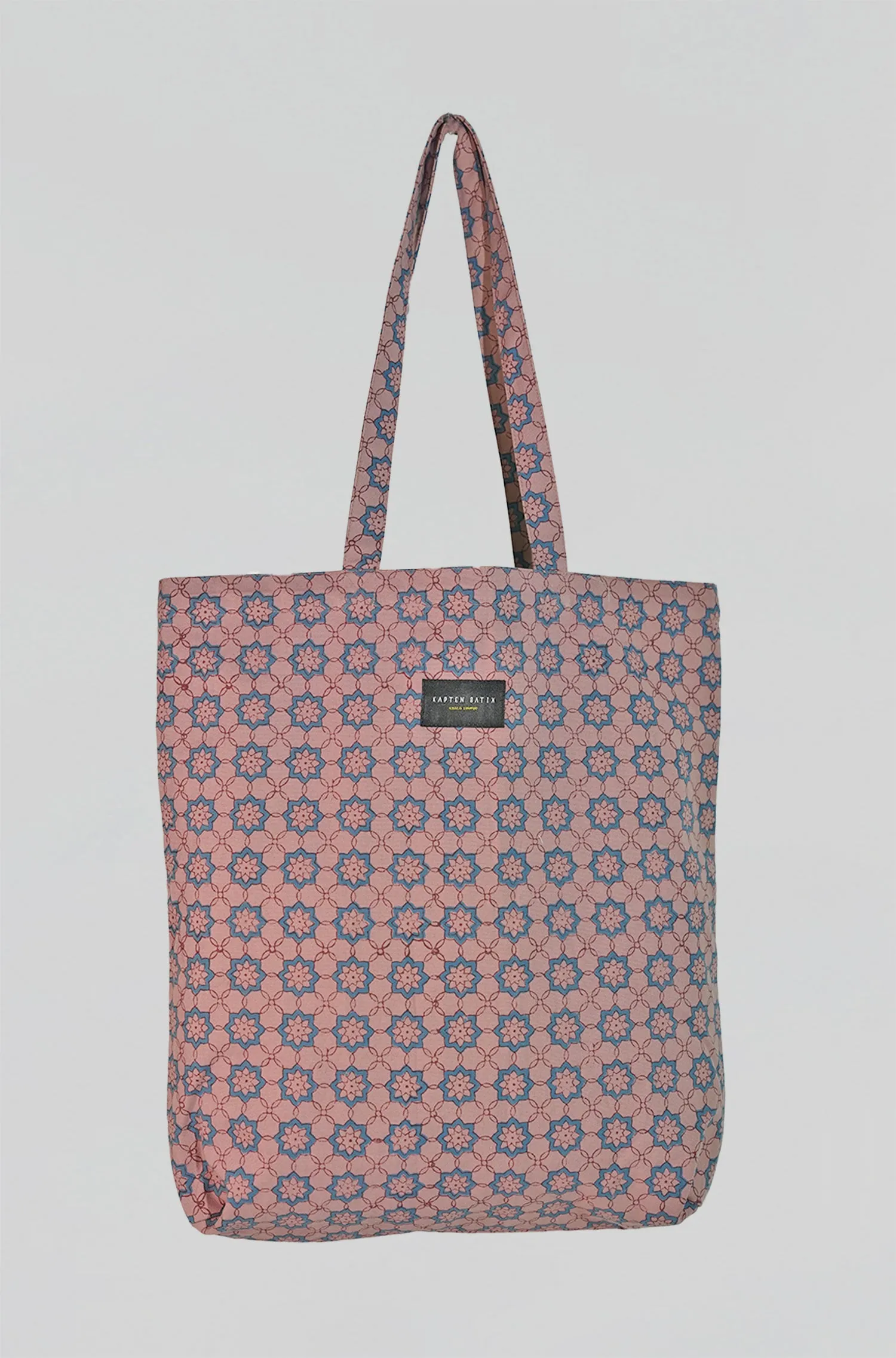 Artisanal Canvas Tote Bag in Dahlia