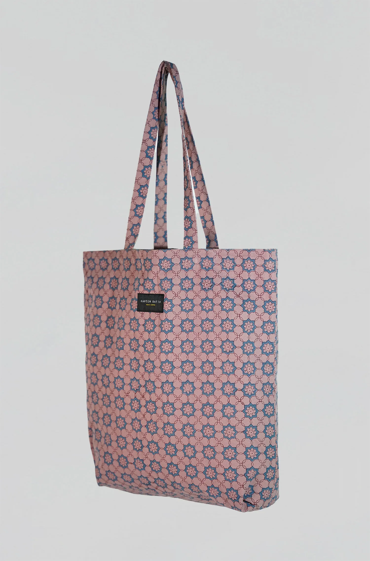 Artisanal Canvas Tote Bag in Dahlia