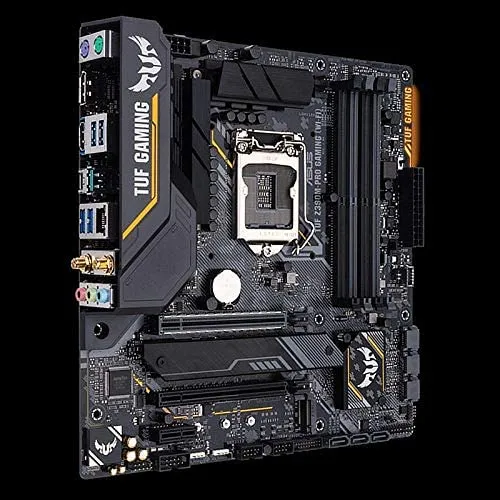 ASUS TUF Z390M-Pro Gaming (Wi-Fi) Motherboard LGA1151 (Intel 8th and 9th Gen) DDR4 DP HDMI M.2 Z390 Micro ATX USB 3.1 Gen2 (mATX)