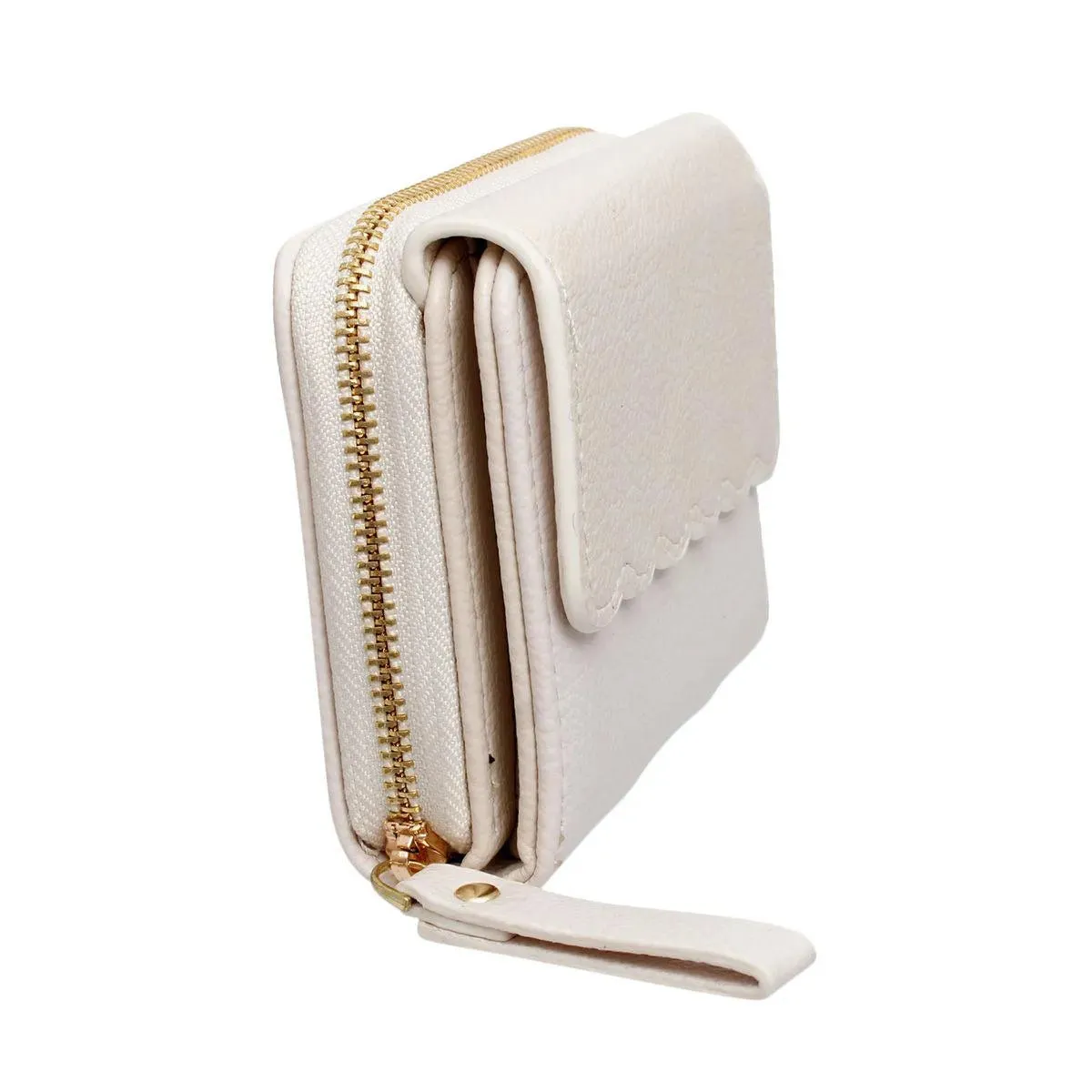 Beige Faux Leather Wallet for Women: Perfect Everyday Essential