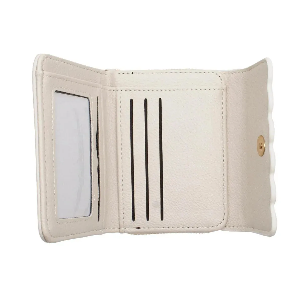 Beige Faux Leather Wallet for Women: Perfect Everyday Essential