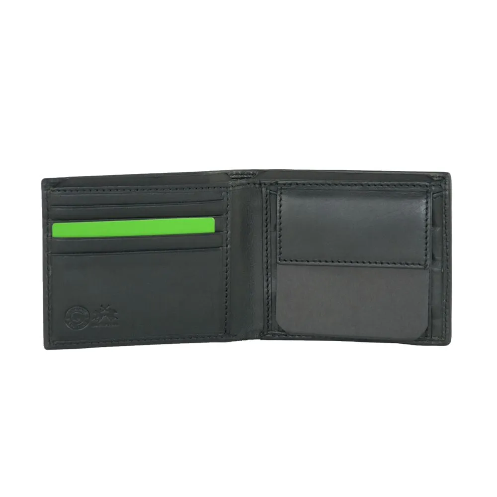 Black Calfskin Men Wallet