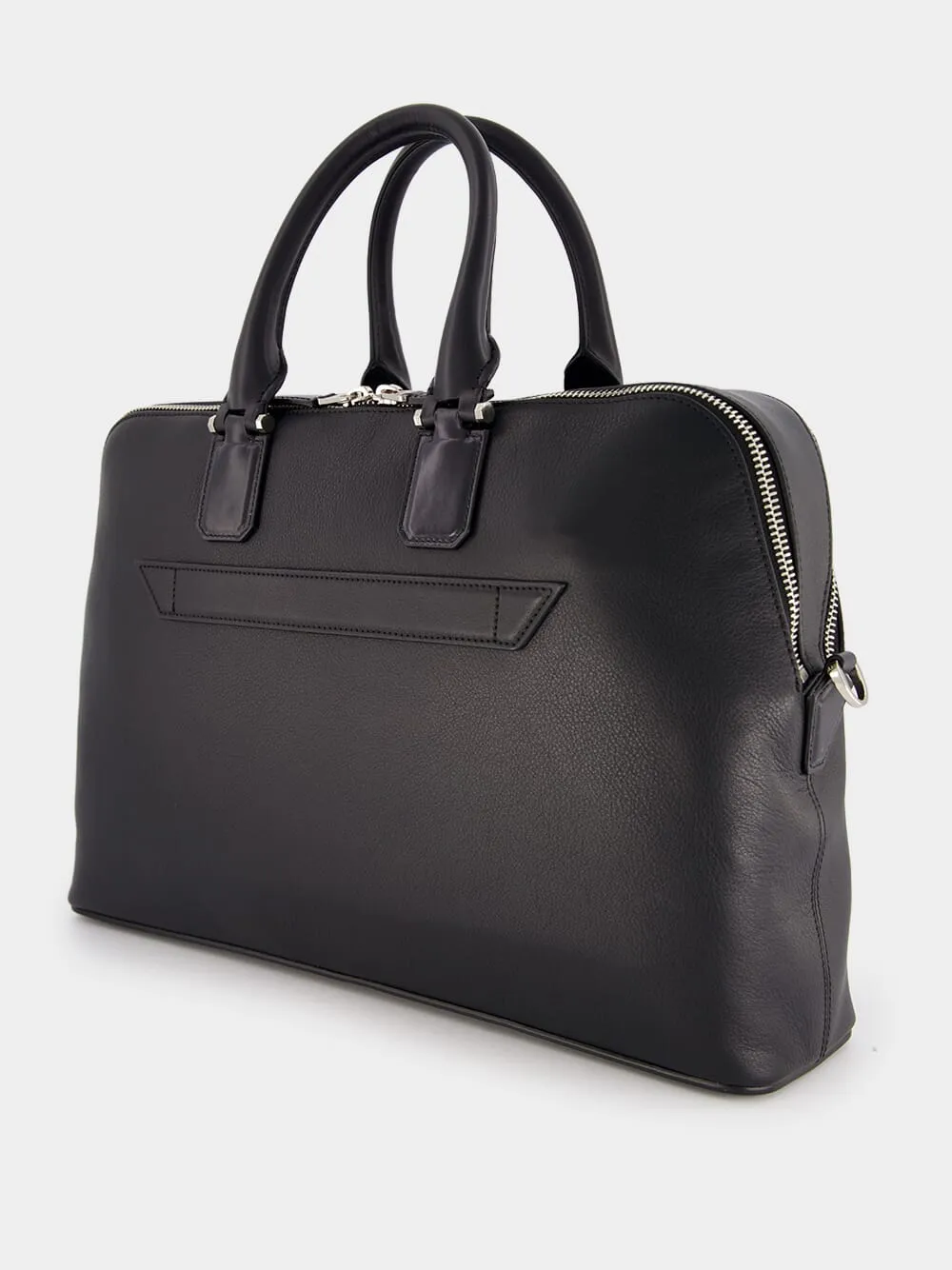 Black Leather Laptop Bag