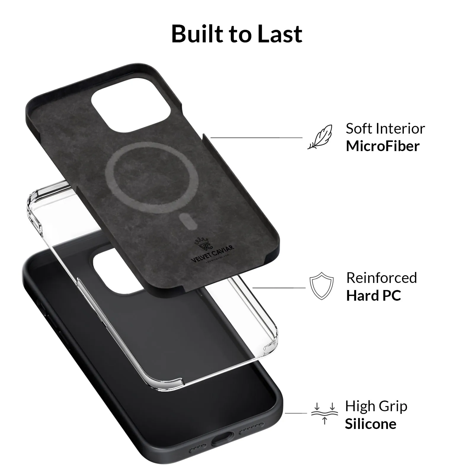 Black Silicone iPhone Case