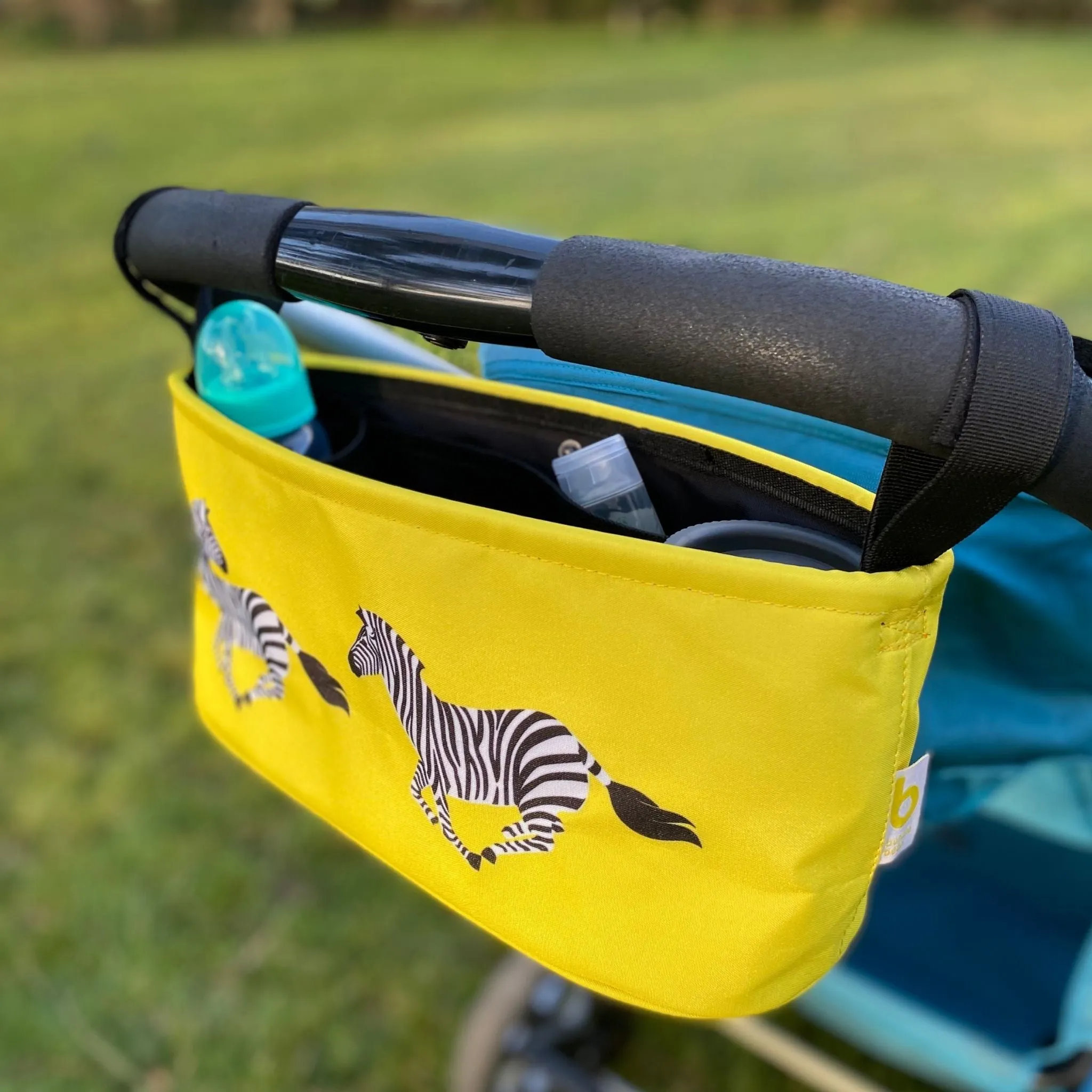 Buggy Organiser Bag - YELLOW ZEBRA