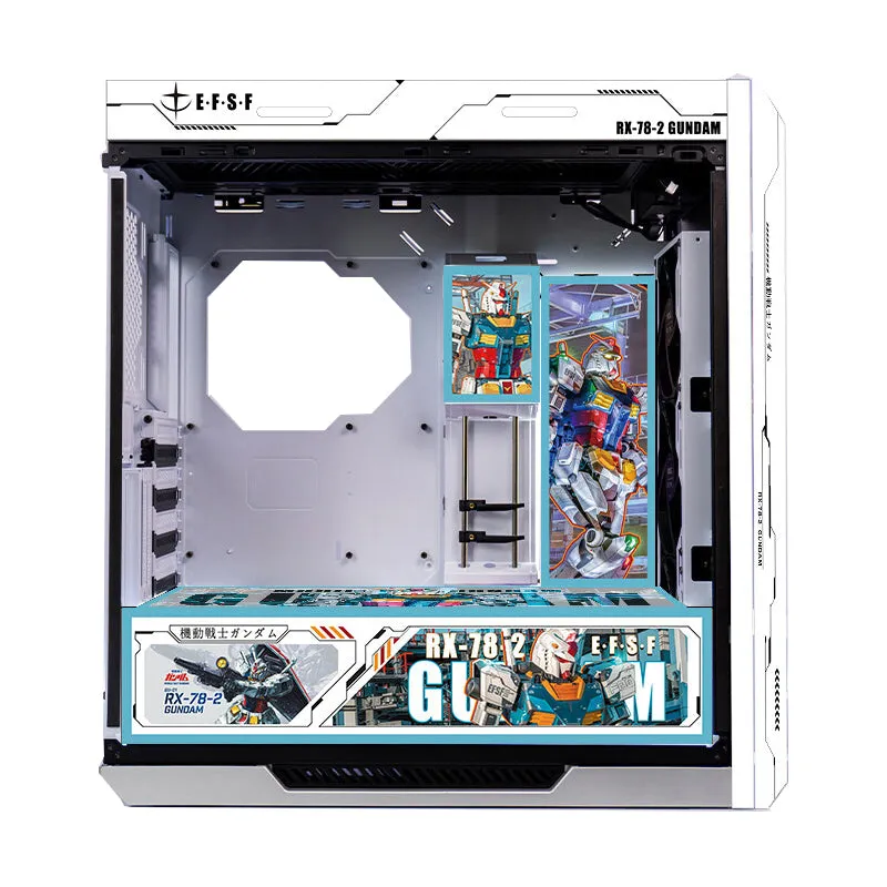 Case ASUS ROG Strix Helios GX601 Custom Gundam Theme, Mid Tower, white/pattern