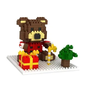 Christmas Building Blocks Bear