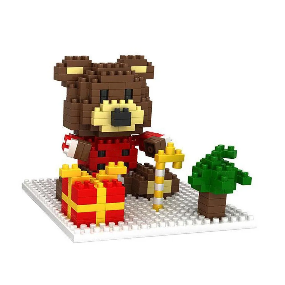 Christmas Building Blocks Bear