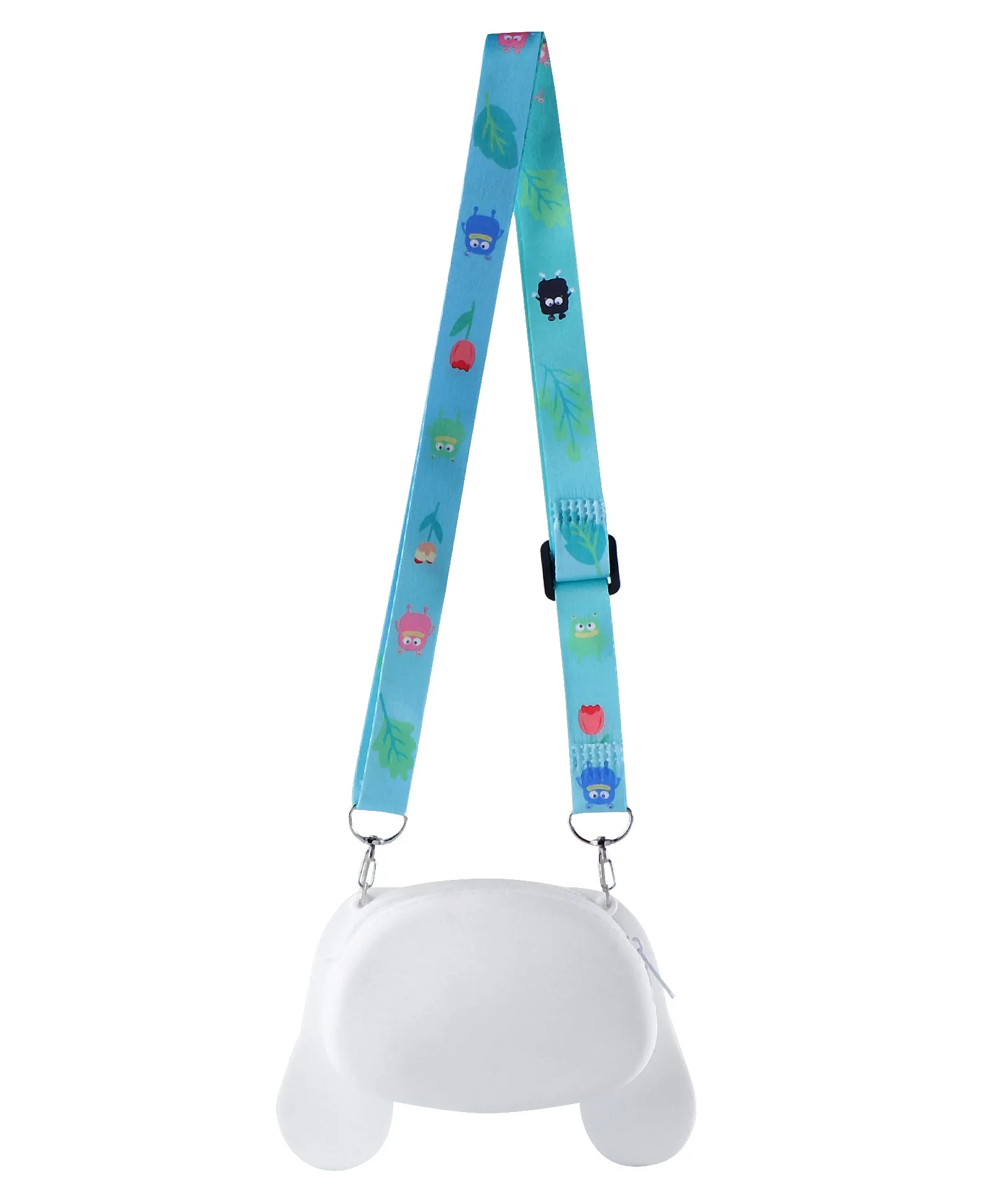 CINNAMOROLL FACE SILICON SLING BAG - WHITE