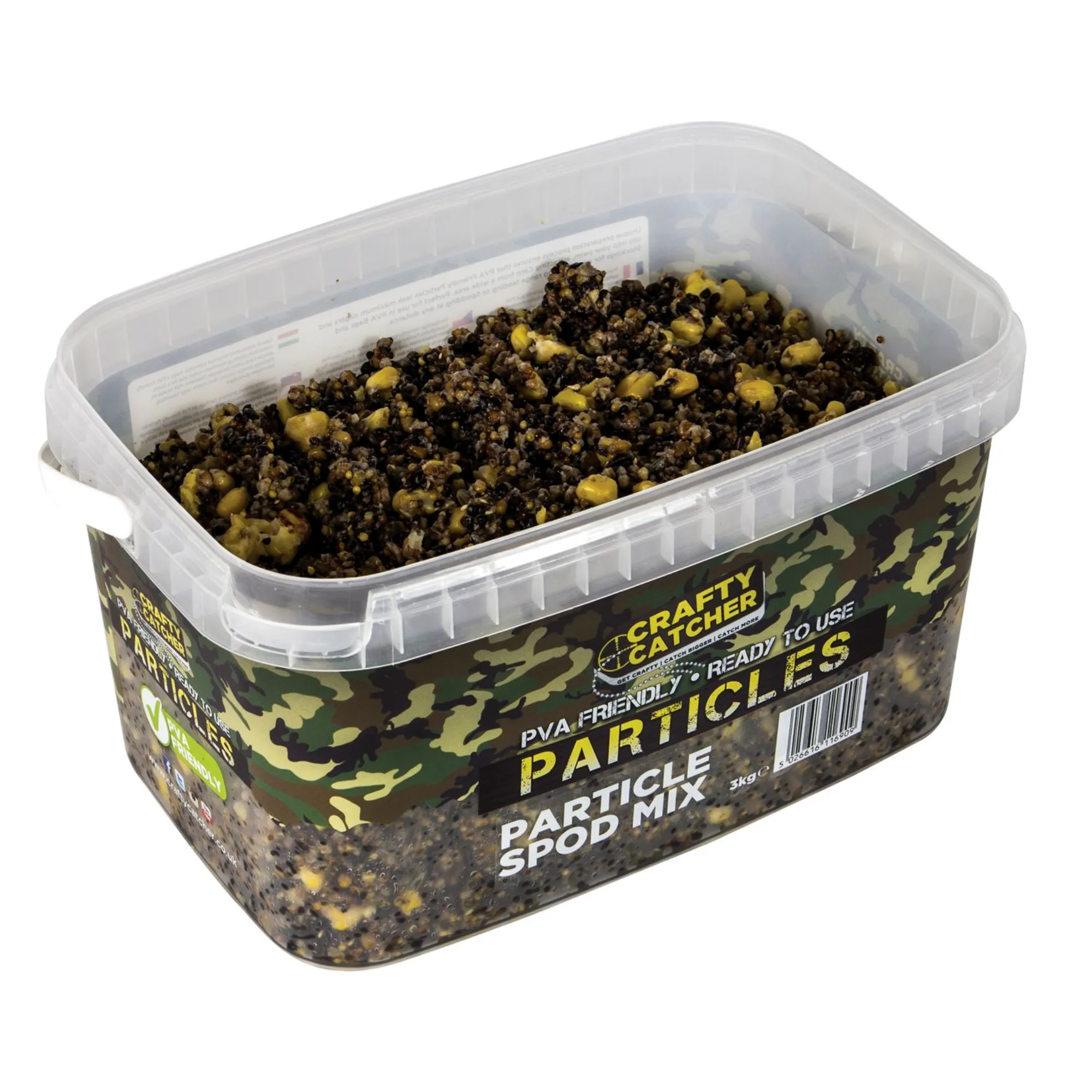 Crafty Catcher Particles - PVA Friendly and Ready to Use Bait for Effective Fishing - 3kg