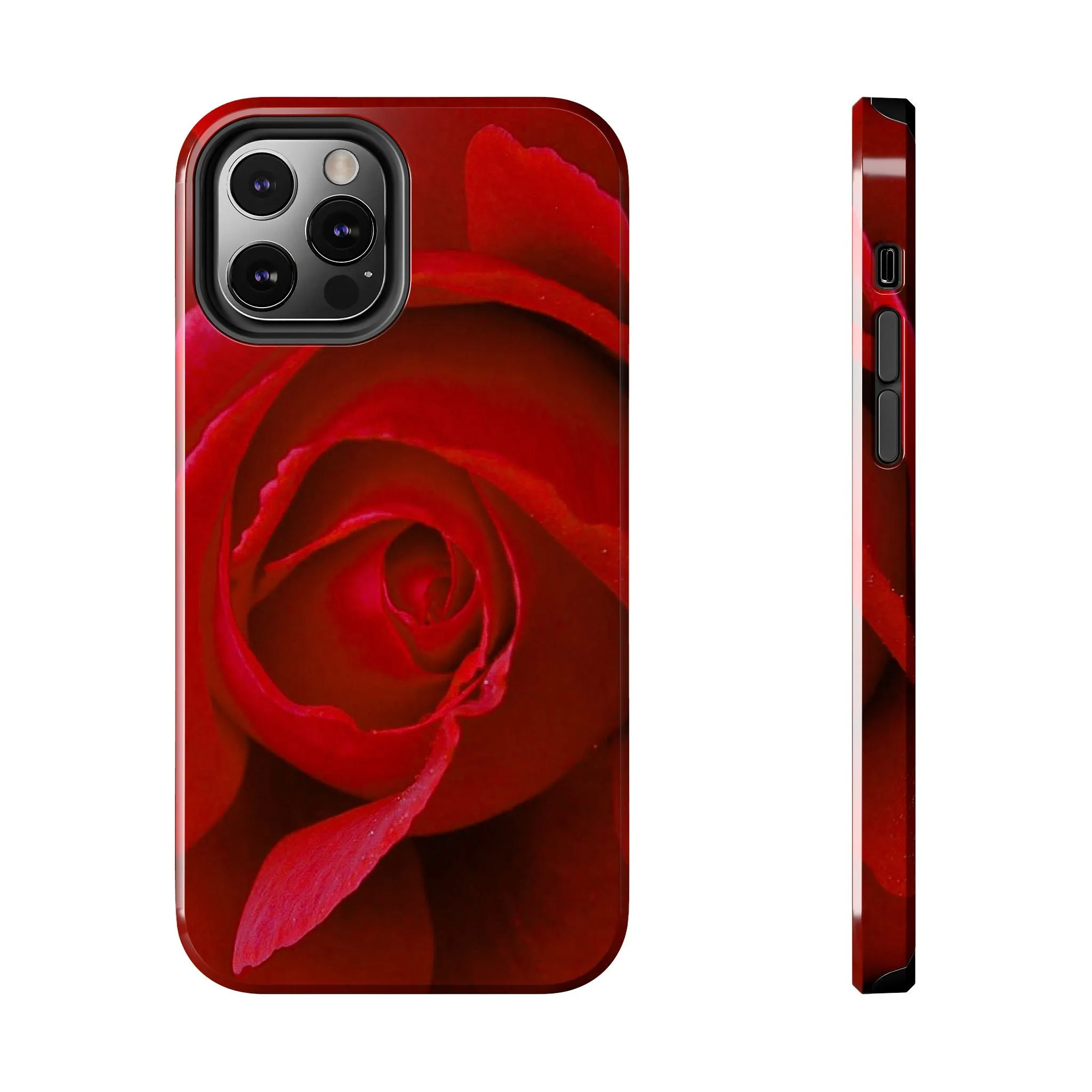 Crimson Bloom: Timeless Elegance - Tough Phone Cases