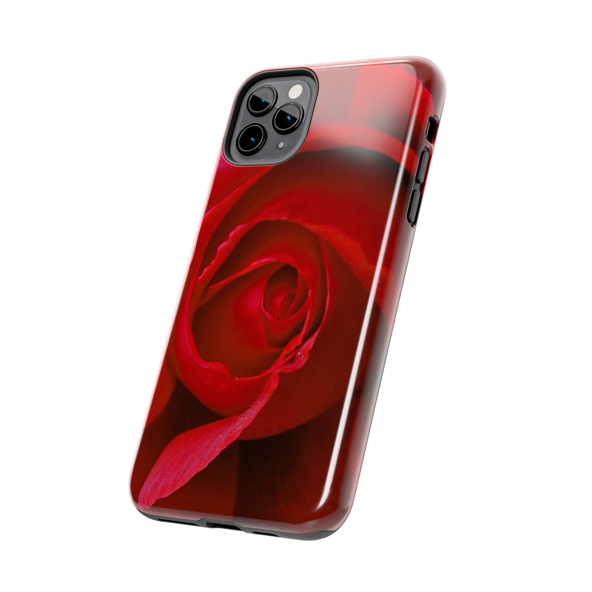 Crimson Bloom: Timeless Elegance - Tough Phone Cases