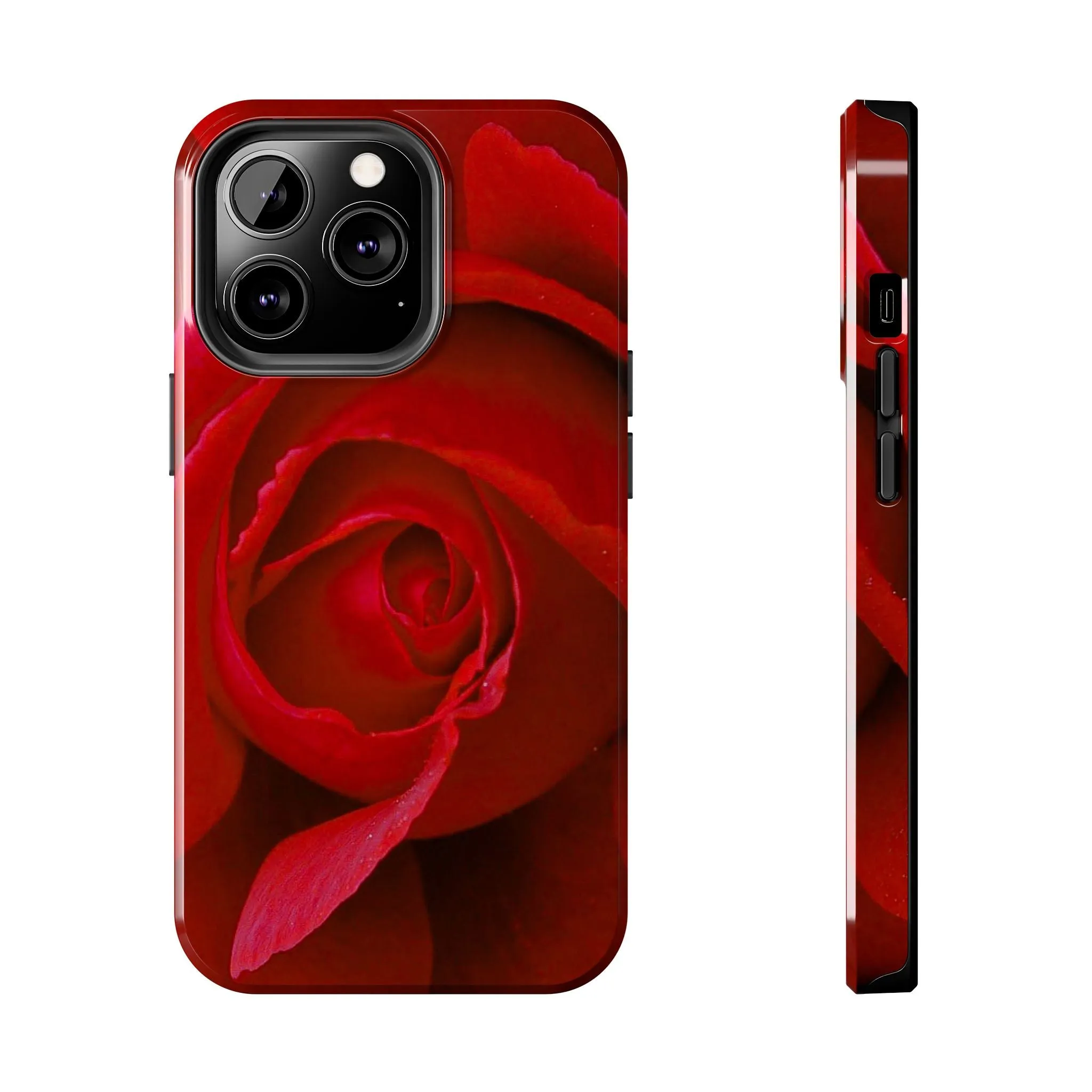 Crimson Bloom: Timeless Elegance - Tough Phone Cases