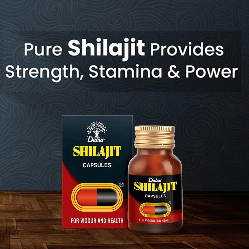 Dabur Shilajit Capsules For Vigour And Health, Pack of 30's