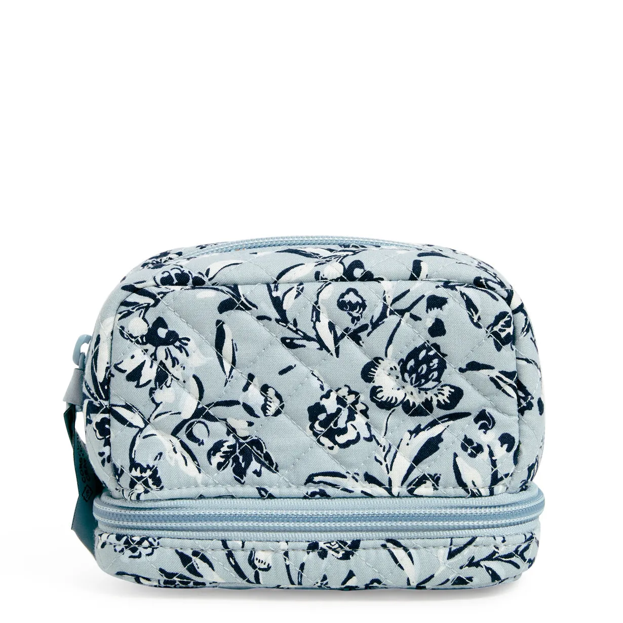 Deluxe Travel Pill Case - Perennials Gray