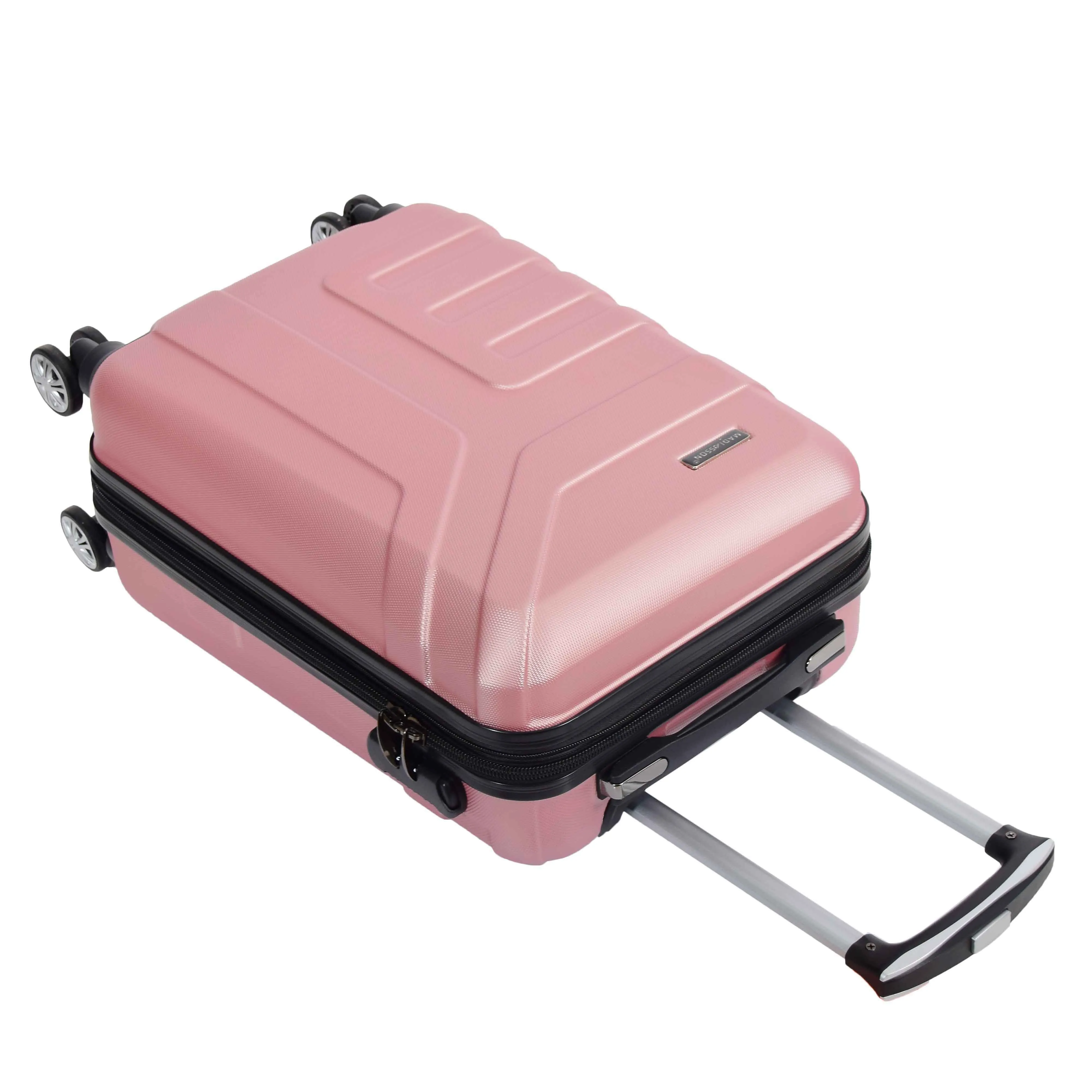 Expandable 4 Wheeled Cabin Hard Luggage Sydney Rose Gold