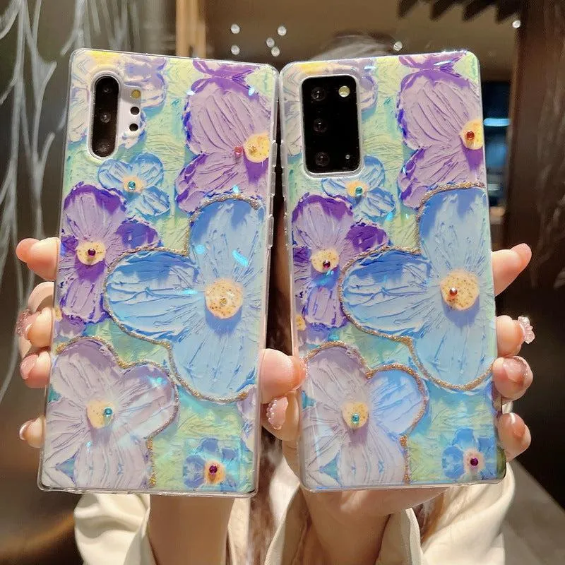 Floral Design Silicone Phone Case