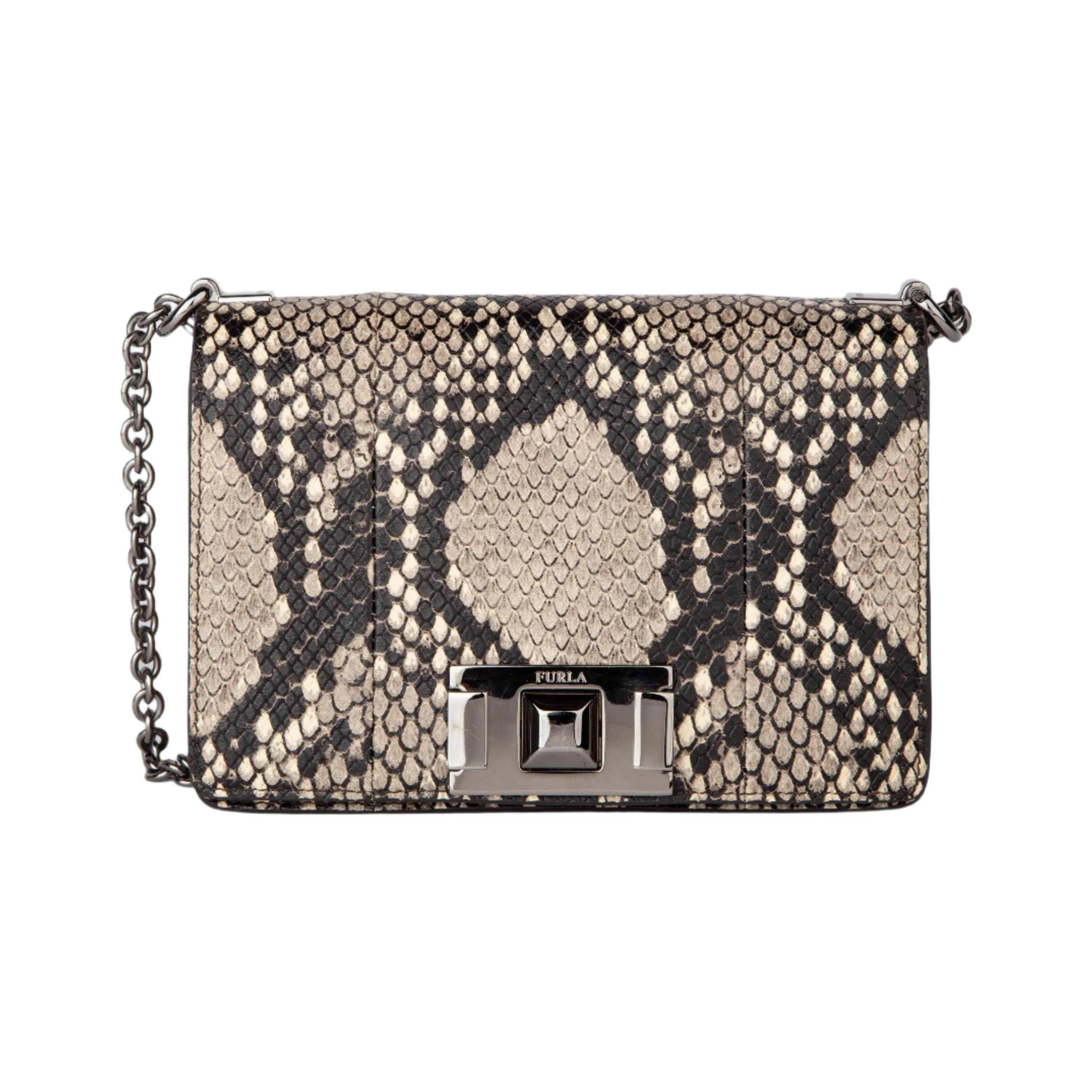 Furla Mimi Mini Snakeprint Crossbody Bag