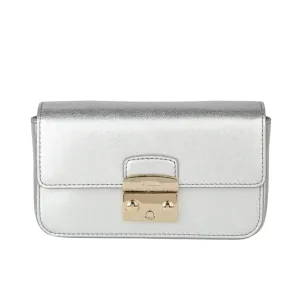 Furla Mini Crossbody Metropolis - Uni Color Silver