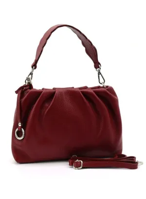 Gai Mattiolo Italian Leather  Handbag with a Detachable Shoulder Strap