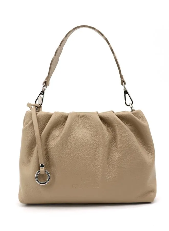 Gai Mattiolo Italian Leather  Handbag with a Detachable Shoulder Strap