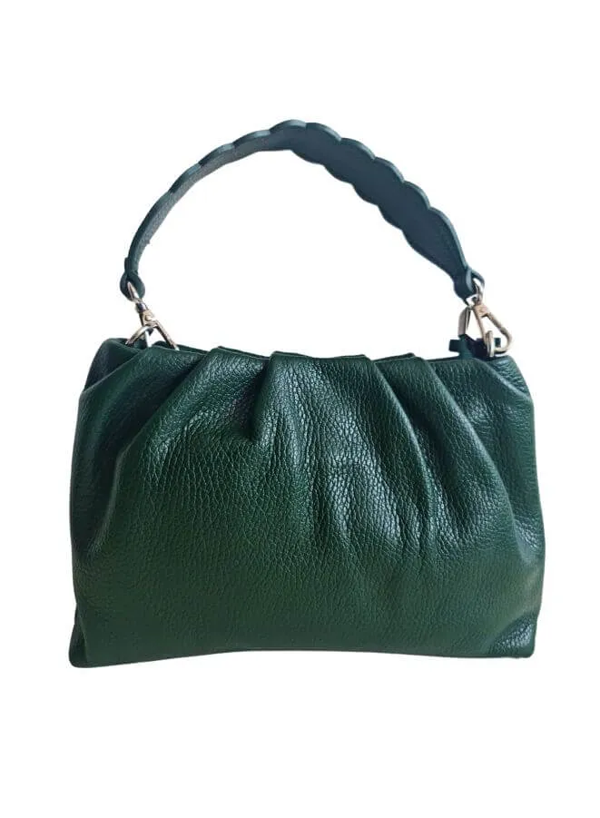 Gai Mattiolo Italian Leather  Handbag with a Detachable Shoulder Strap