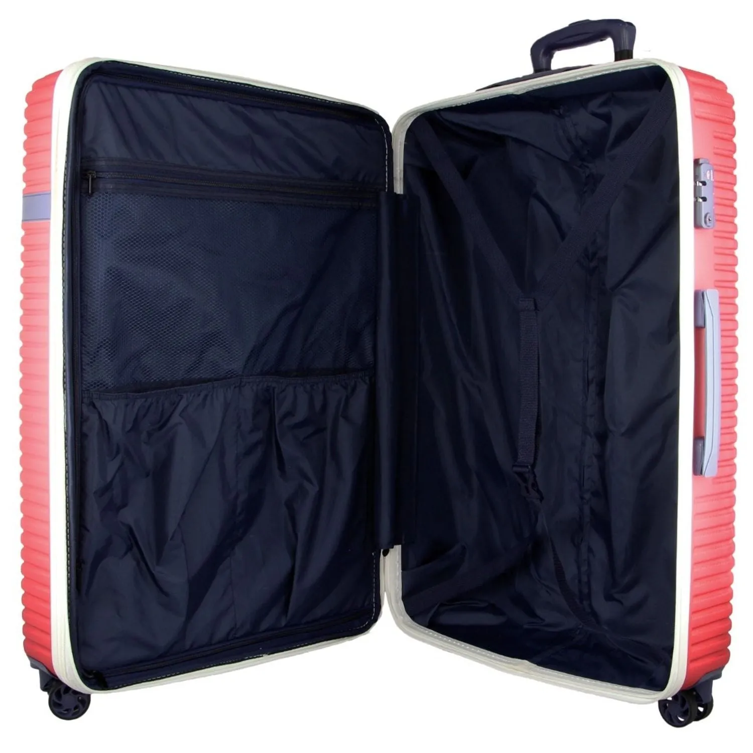 GAP 4 Wheel Hardcase Suitcases Set of 3 - Red - Expandable