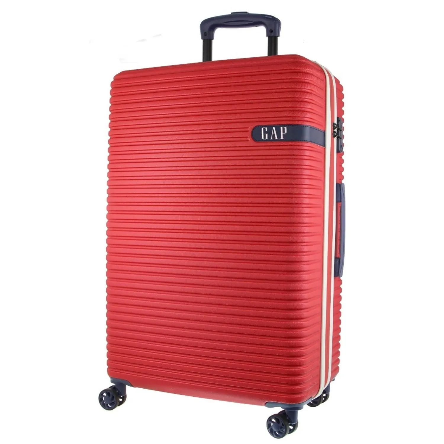 GAP 4 Wheel Hardcase Suitcases Set of 3 - Red - Expandable