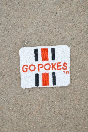 Go Pokes Beaded Pouch