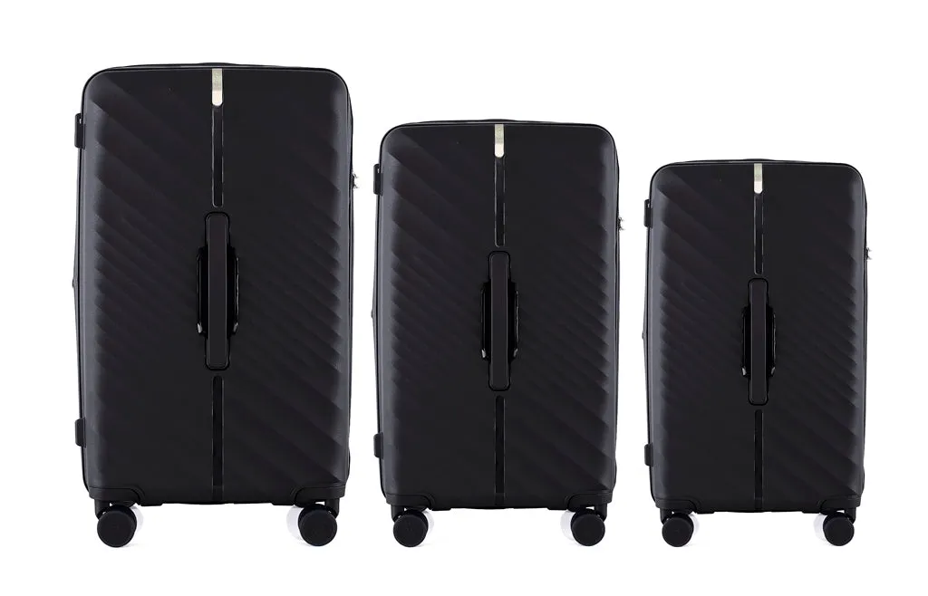 IZOD Gail Polycarbonate Hard shell Expandable Lightweight 360 Dual Spinning Wheels Combo Lock 29", 26", 20" 3 Piece Luggage Set