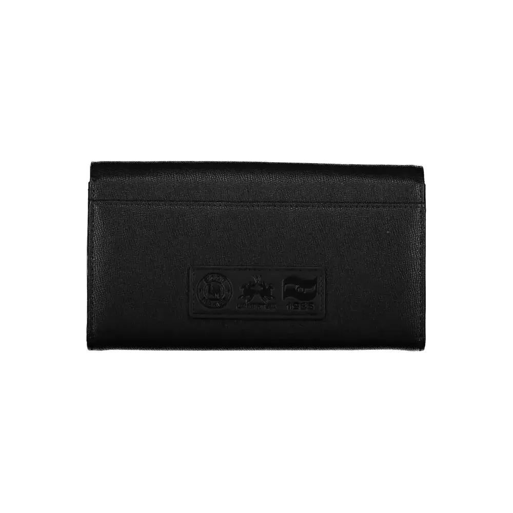 La Martina Black Polyethylene Women Wallet