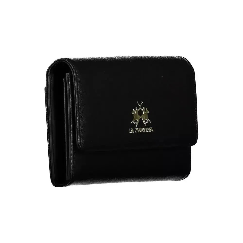 La Martina Black Polyethylene Women Wallet