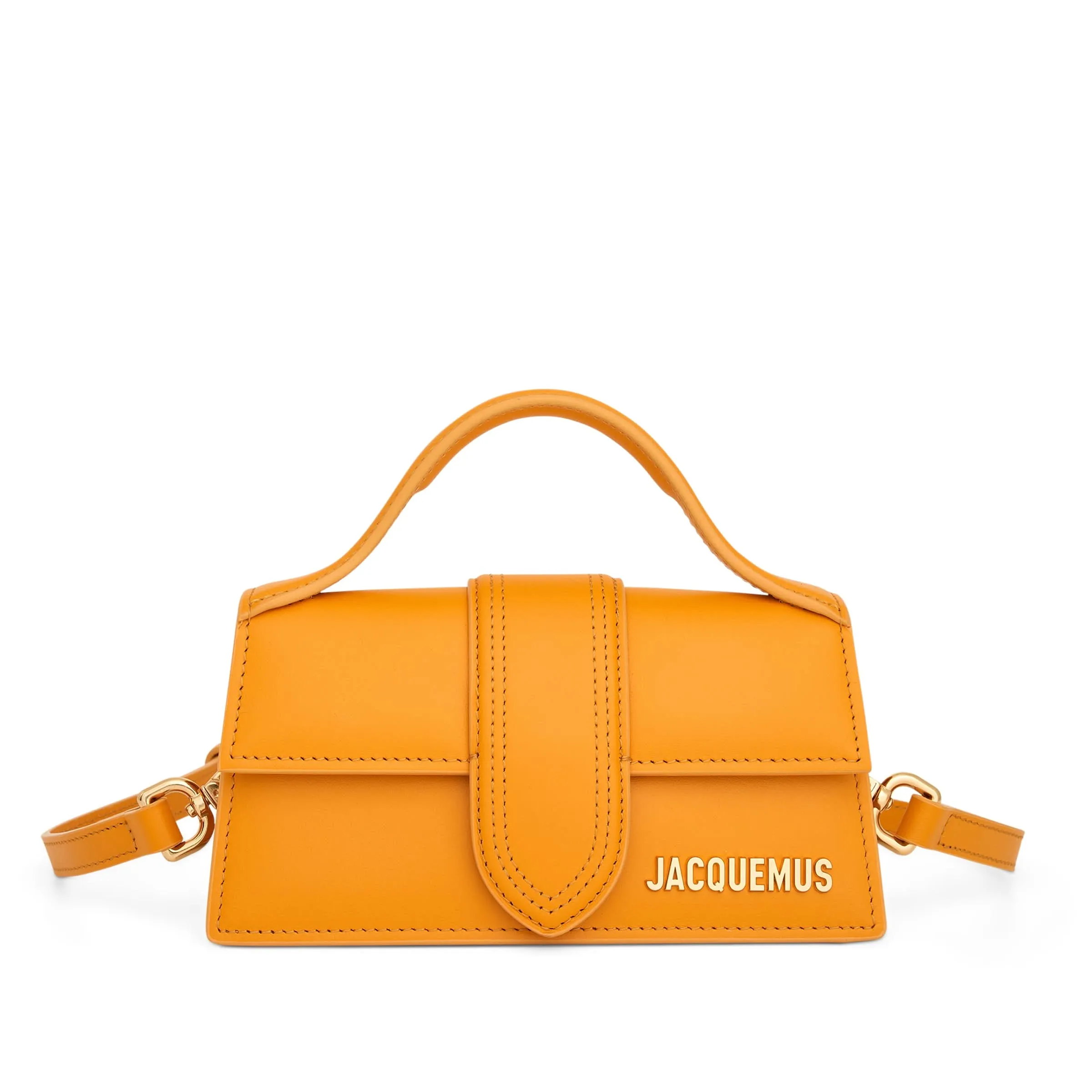 Le Bambino Leather Bag in Dark Orange