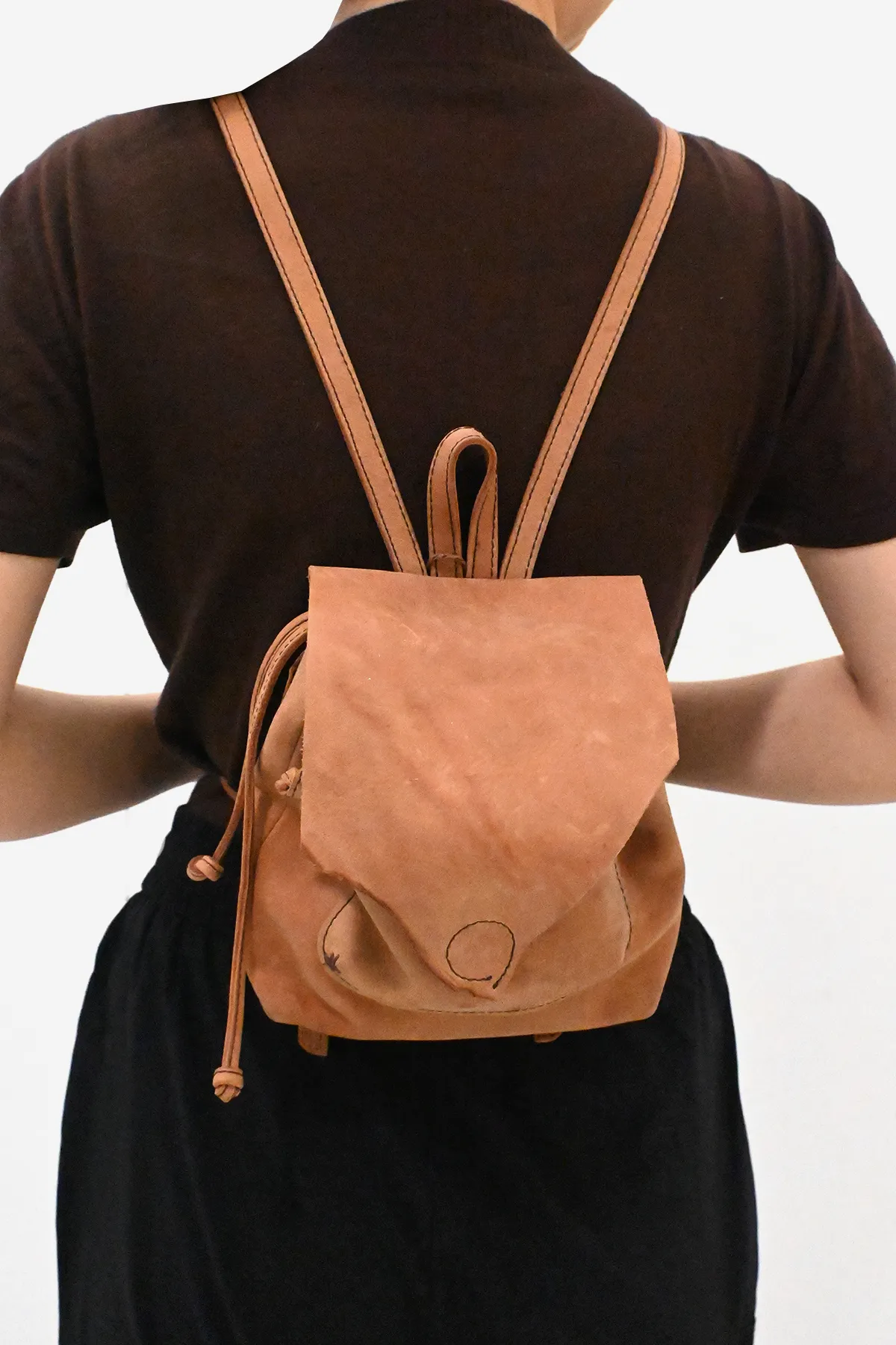 Leather Mini Backpack