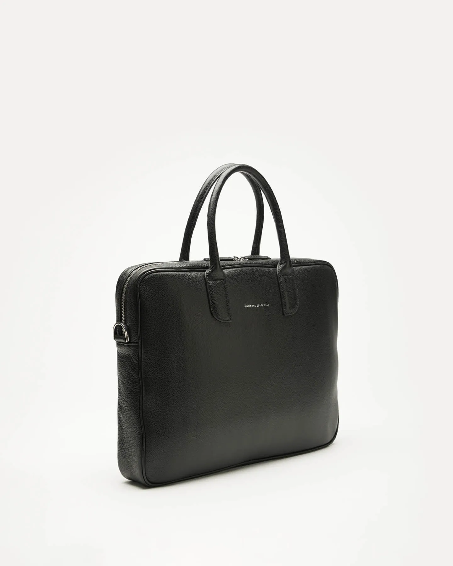 Lesage Pebble-Grained Leather Computer Bag