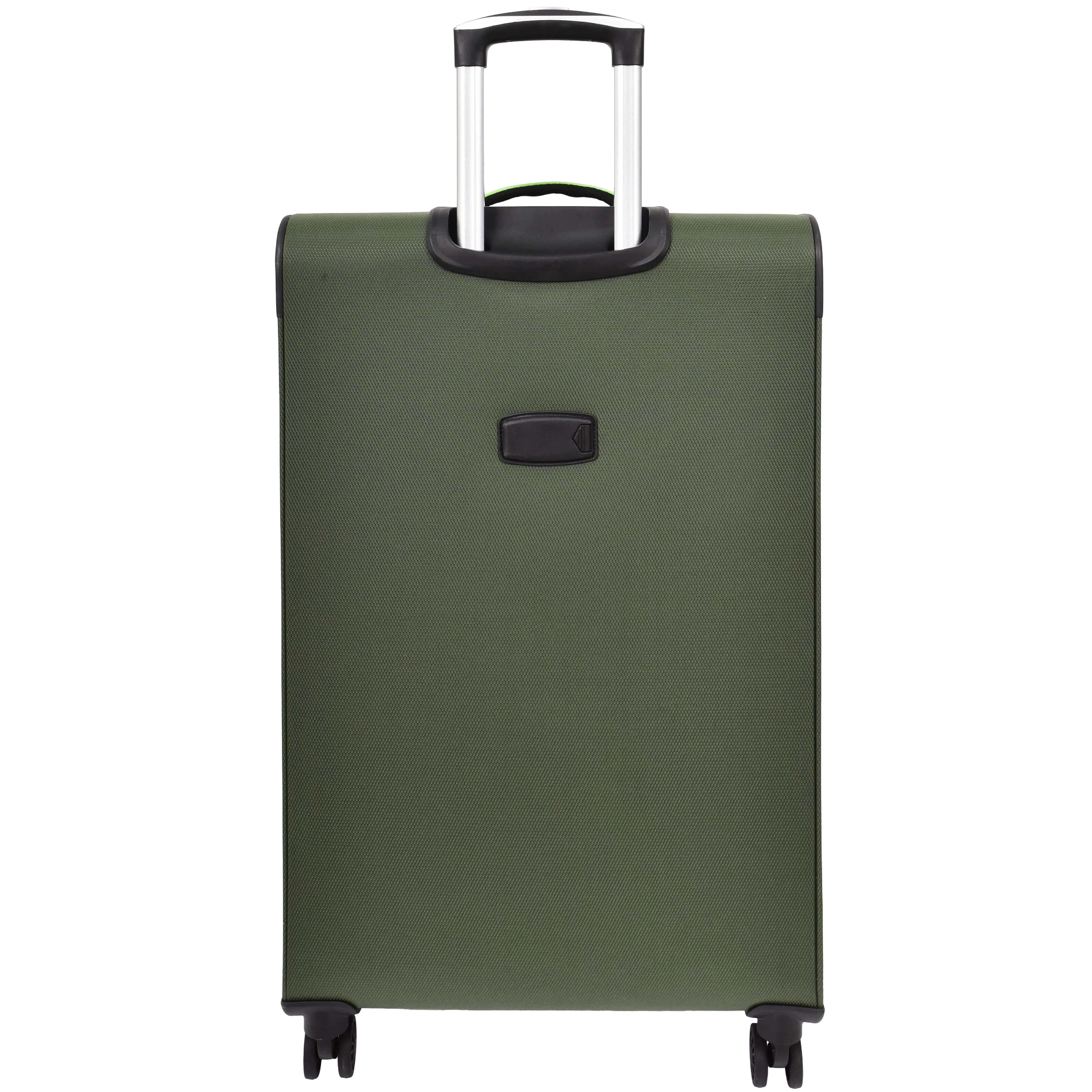 Lightweight 4 Wheels Soft Luggage Expandable TSA Lock Mercury Green