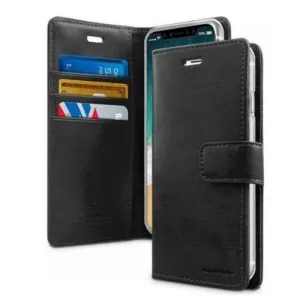 Mercury Blue Moon Diary Case for iPhone 12 Pro Max - Black