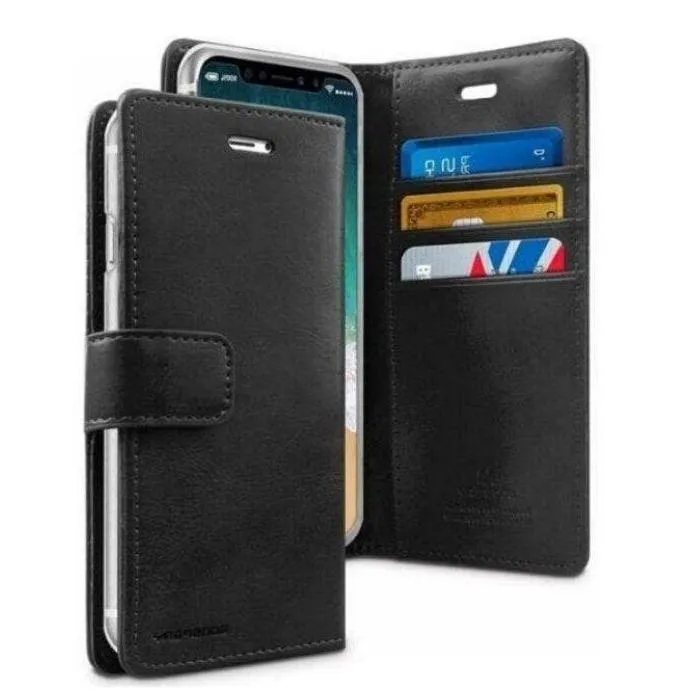 Mercury Blue Moon Diary Case for iPhone 12 Pro Max - Black