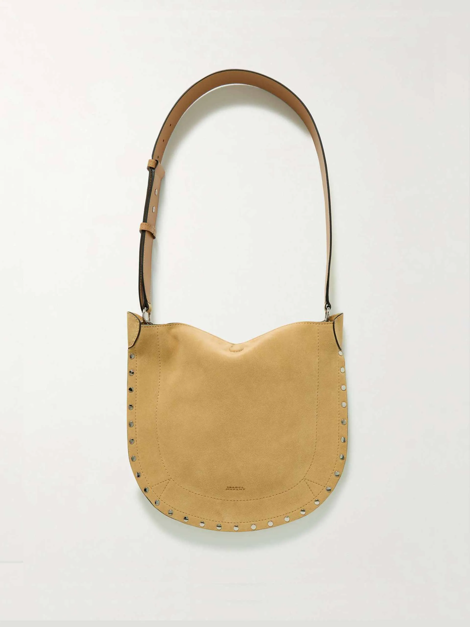 Oskan studded suede shoulder bag