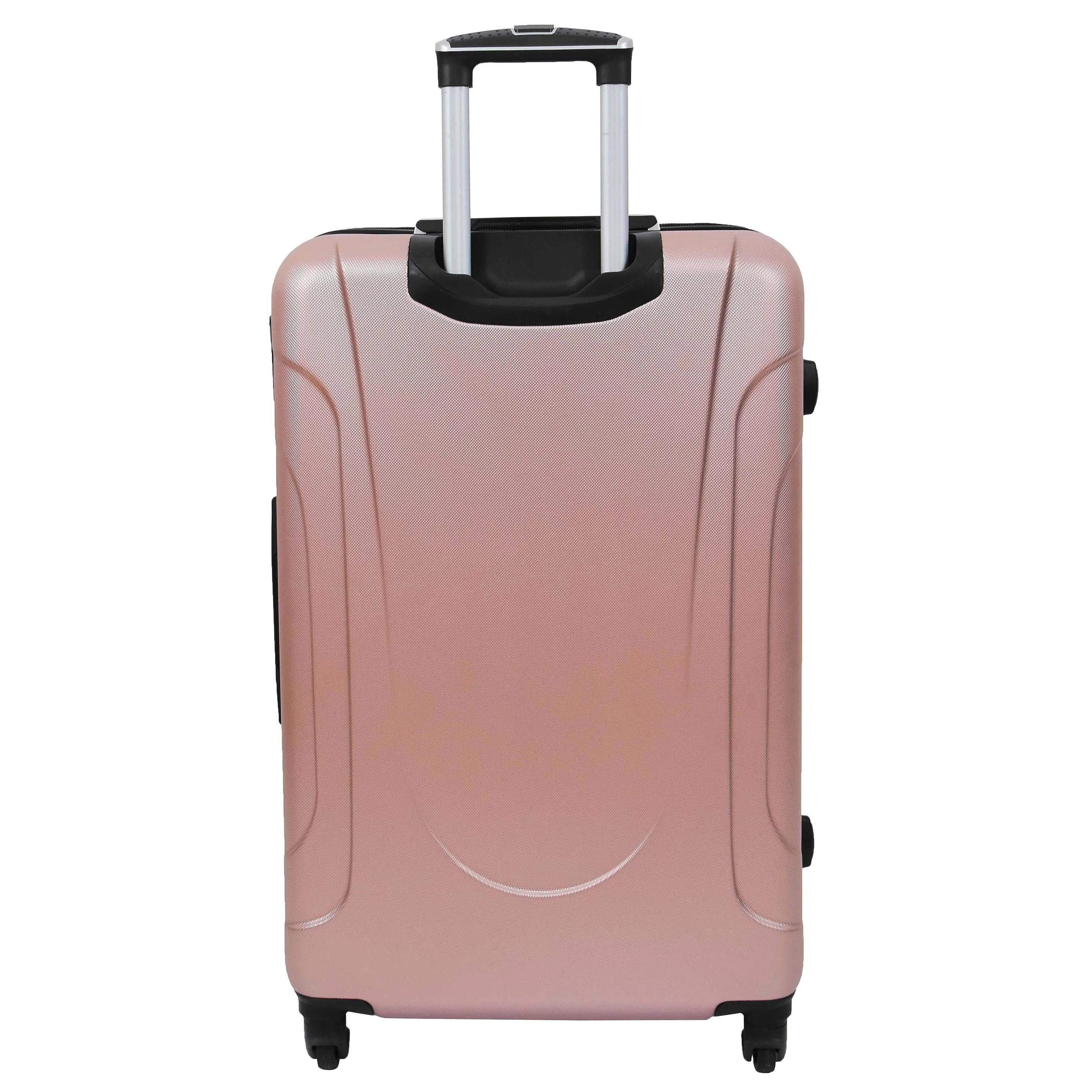 Robust 4 Wheel Suitcases ABS Rose Gold Lightweight Digit Lock Luggage Travel Bag Stargate