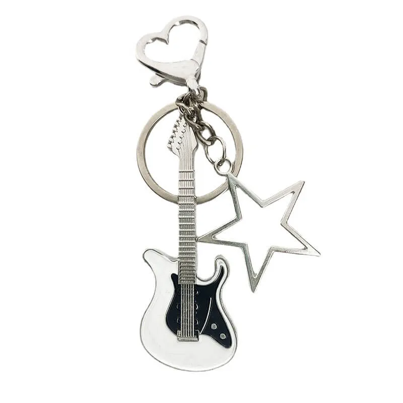 Rock Guitar Stars 60s Aesthetic Keychain