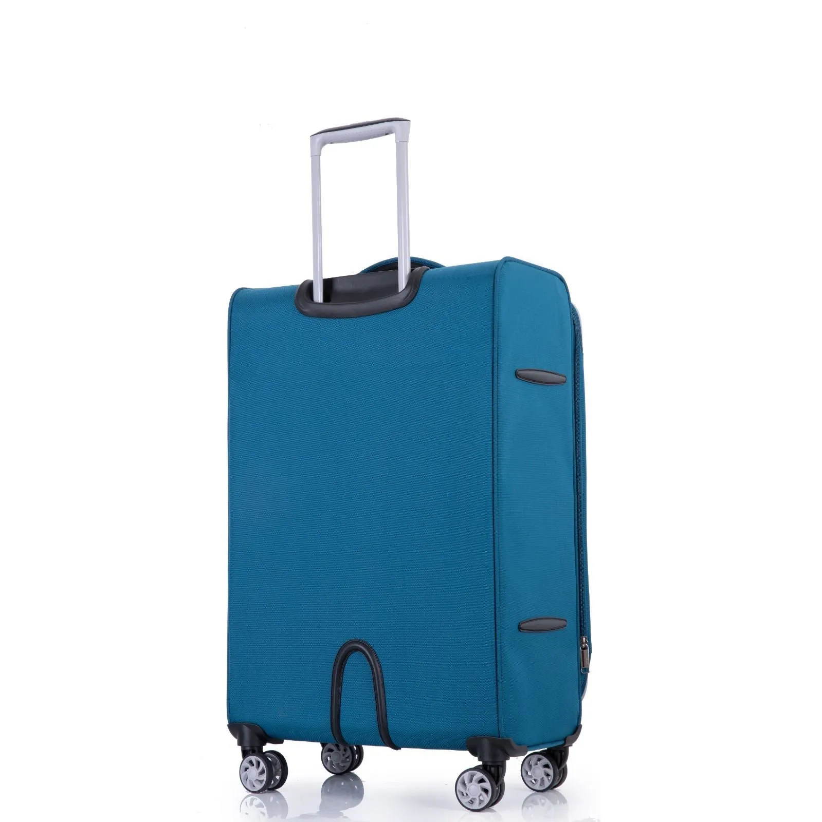 Soft Case Suitcase 4 Wheels Cabin Check In Hand Luggage Trolley Set