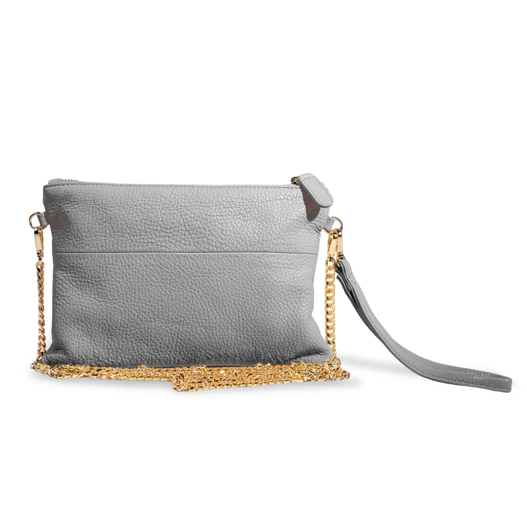 Soho Wristlet Clutch- Gray Smoke