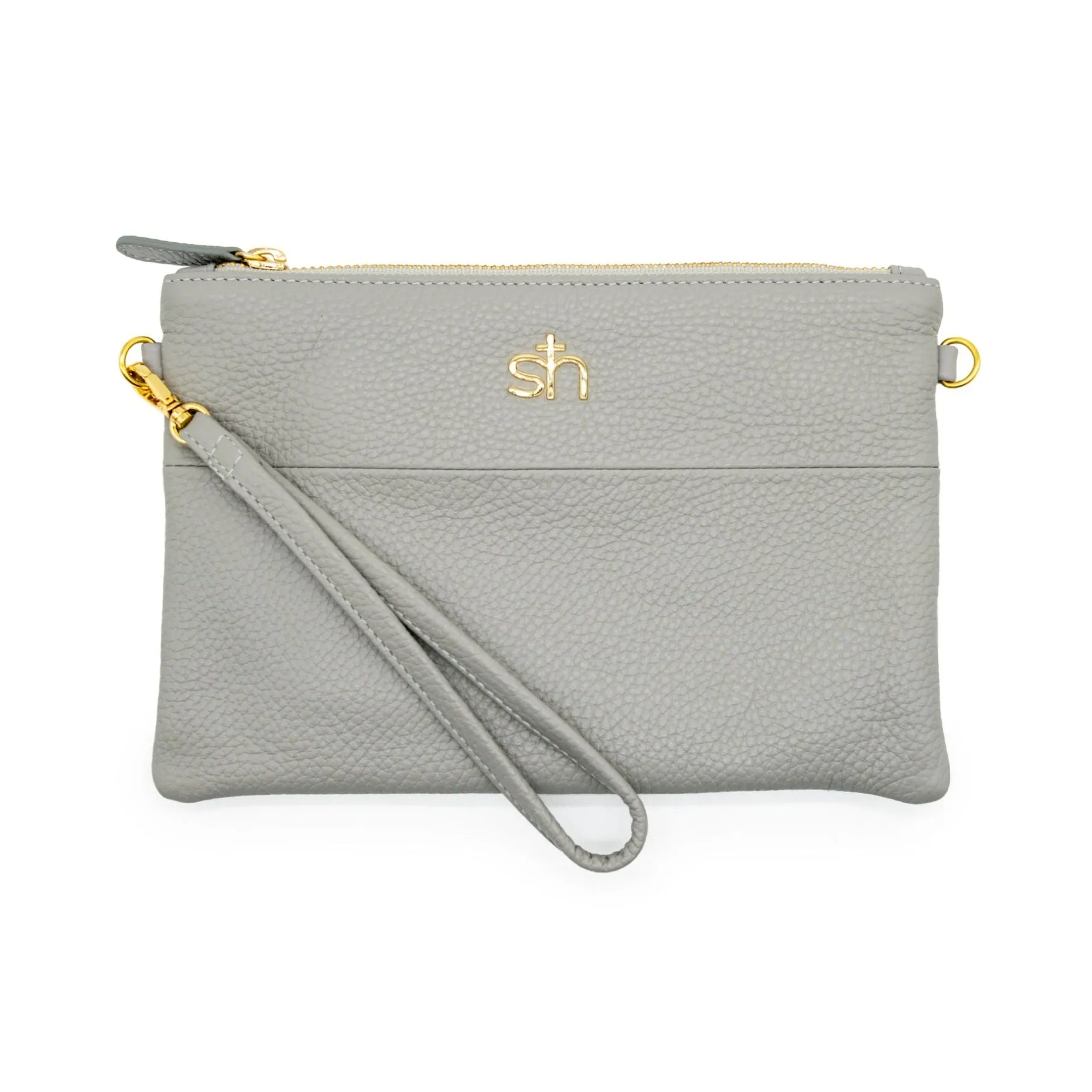 Soho Wristlet Clutch- Gray Smoke